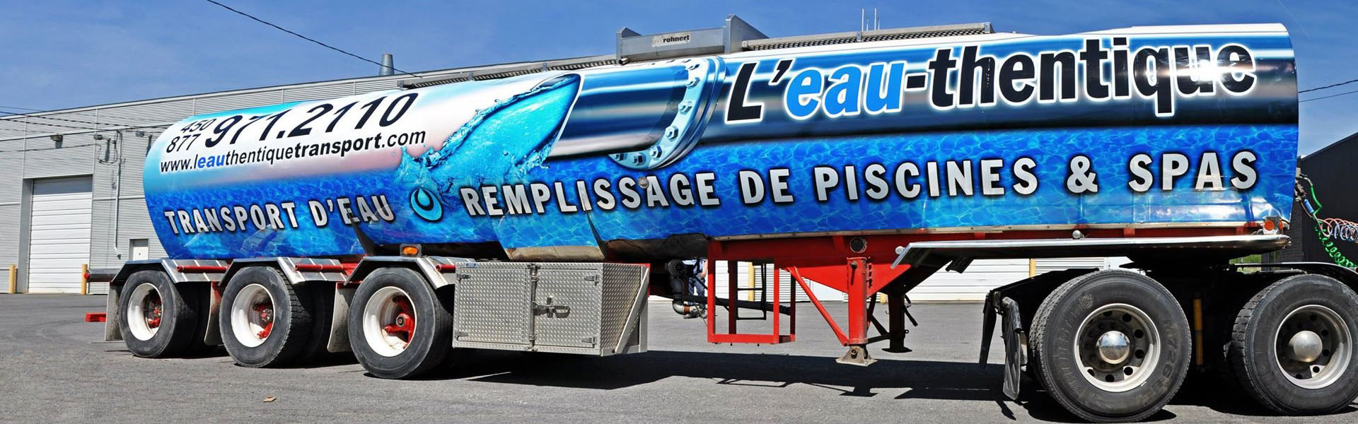 Water transportation, residential, industries | L'Eau-Thentique transport