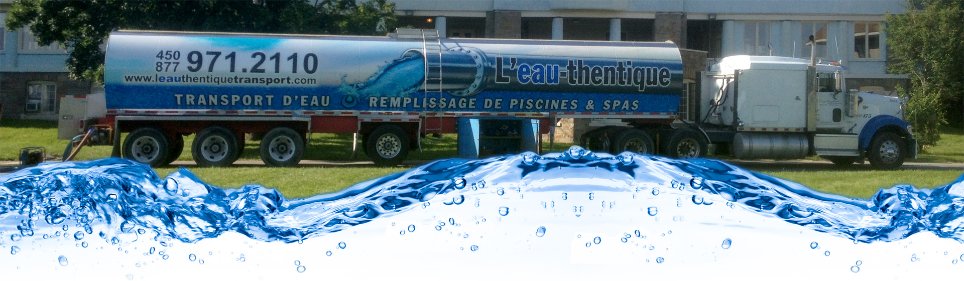 Transport d'eau potable, urgence villes L'Eauthentique transport
